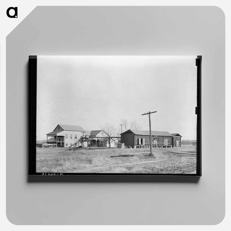 アートパネル-Cotton Gin and Warehouse
 - ラッセル リー Canvas.