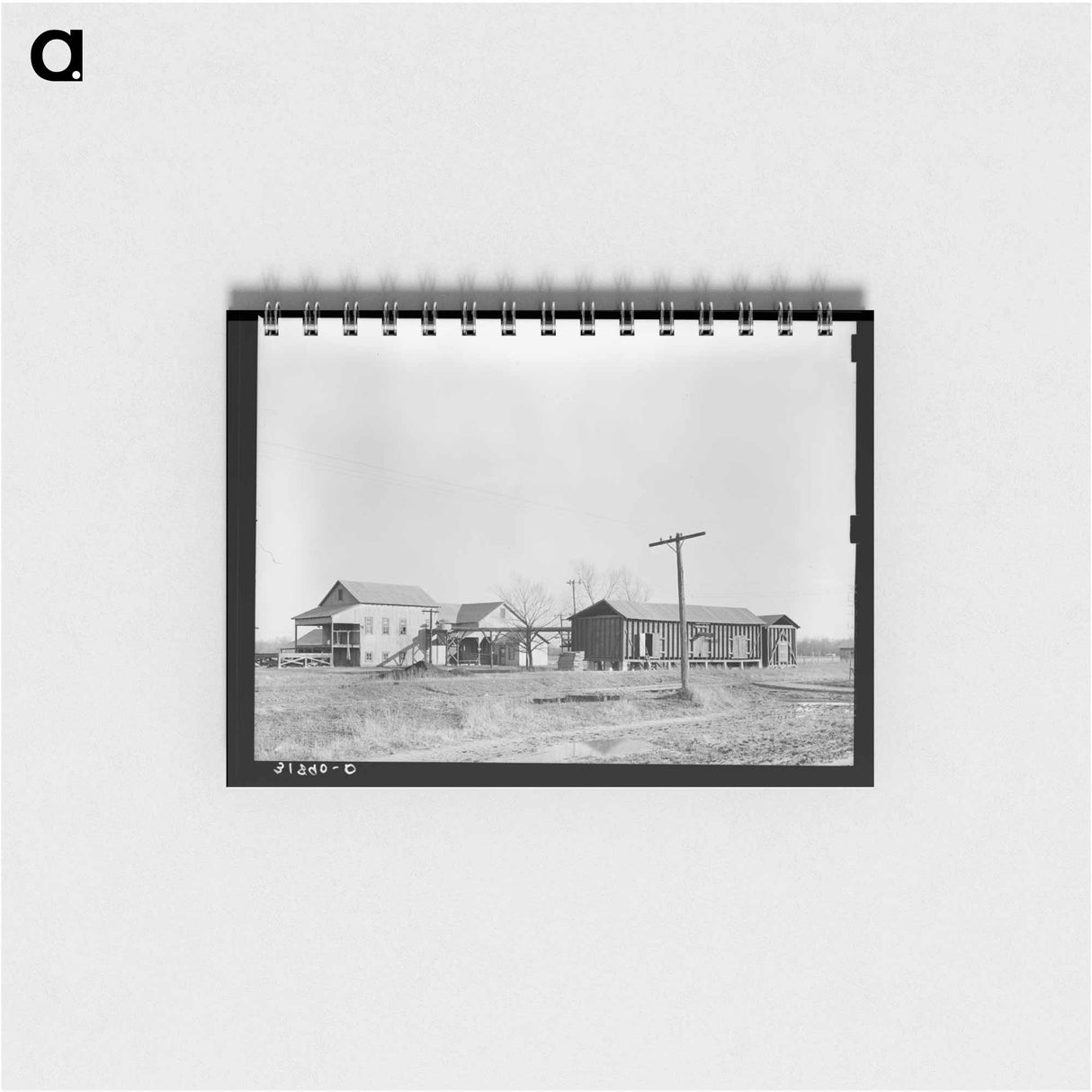 アートメモ帳-Cotton Gin and Warehouse
 - ラッセル リー Memo.