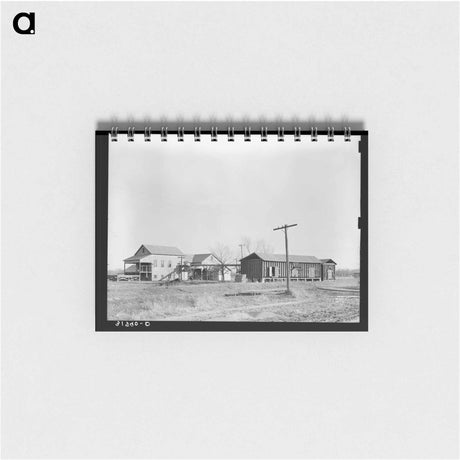 アートメモ帳-Cotton Gin and Warehouse
 - ラッセル リー Memo.