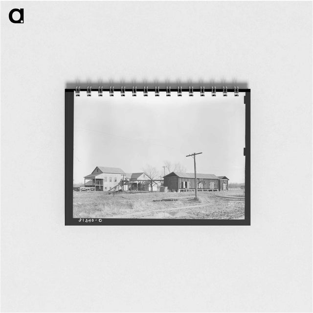 アートメモ帳-Cotton Gin and Warehouse
 - ラッセル リー Memo.