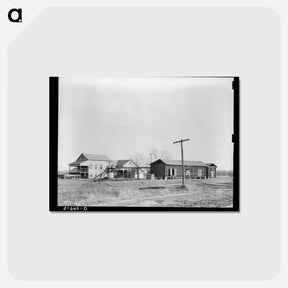 アートポストカード-Cotton Gin and Warehouse
 - ラッセル リー Postcard.