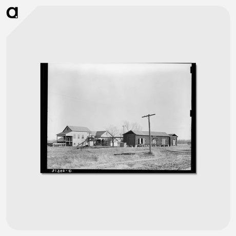 アートポストカード-Cotton Gin and Warehouse
 - ラッセル リー Postcard.