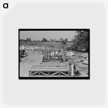 アートポストカード-Southeast Missouri Farms Project
 - ラッセル リー Postcard.