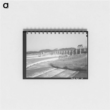 アートメモ帳-Fish Ladders and Bonneville Dam
 - ラッセル リー Memo.
