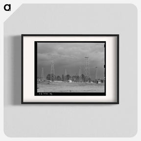 アートポスター-Oil Derricks, Kilgore, Texas
 - ラッセル リー Poster.