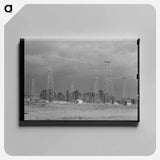 アートパネル-Oil Derricks, Kilgore, Texas
 - ラッセル リー Canvas.