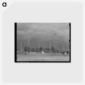 アートポストカード-Oil Derricks, Kilgore, Texas
 - ラッセル リー Postcard.
