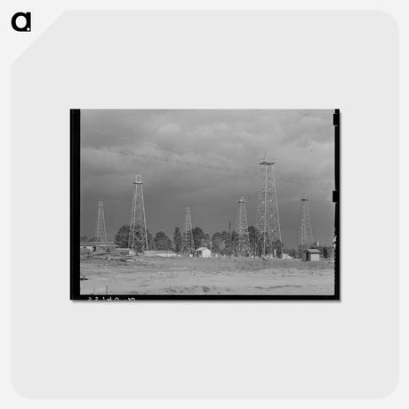 アートポストカード-Oil Derricks, Kilgore, Texas
 - ラッセル リー Postcard.