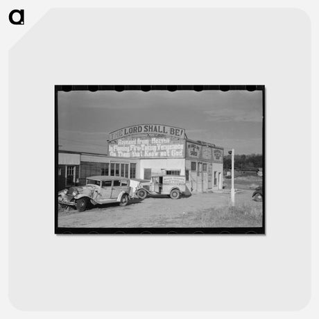 アートポストカード-Highway in Tehama County
 - ラッセル リー Postcard.