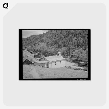 アートポストカード-Mogollon Church
 - ラッセル リー Postcard.