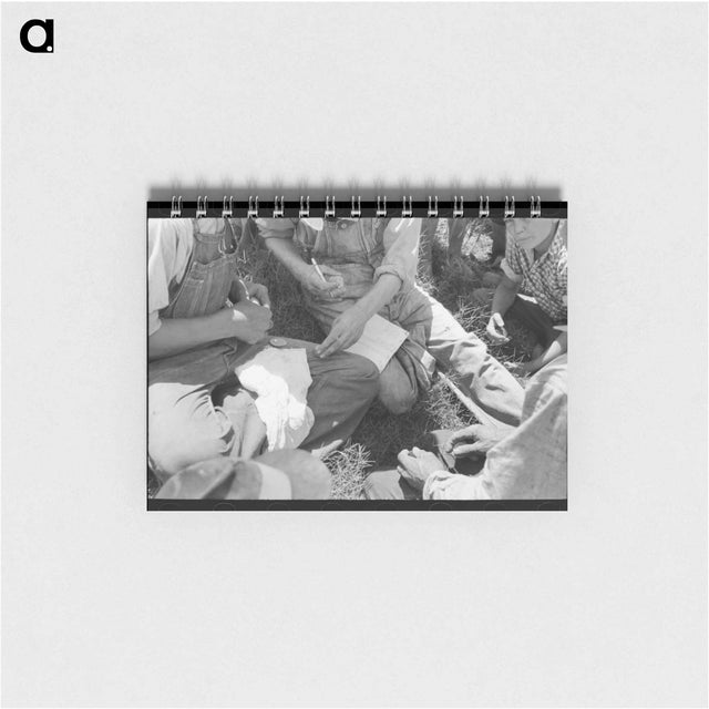 アートメモ帳-Potato Pickers Pay
 - ラッセル リー Memo.