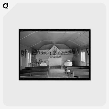 アートポストカード-Interior of Chapel
 - ラッセル リー Postcard.