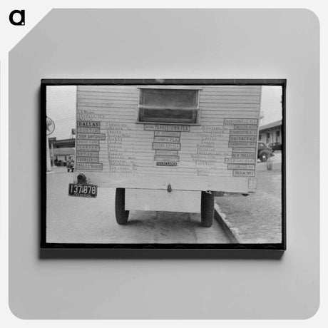 アートパネル-Truck Home, Harlingen, Texas
 - ラッセル リー Canvas.