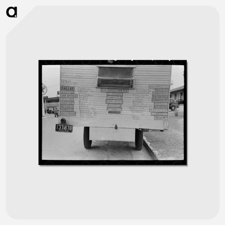アートポストカード-Truck Home, Harlingen, Texas
 - ラッセル リー Postcard.