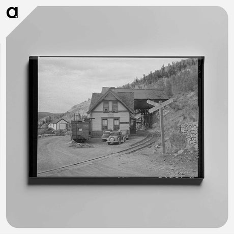 アートパネル-Railway Station at Ophir
 - ラッセル リー Canvas.