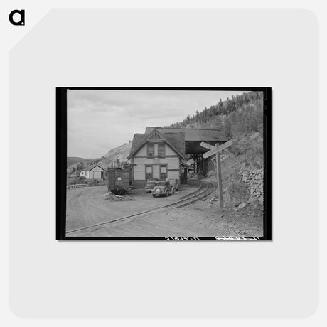 アートポストカード-Railway Station at Ophir
 - ラッセル リー Postcard.