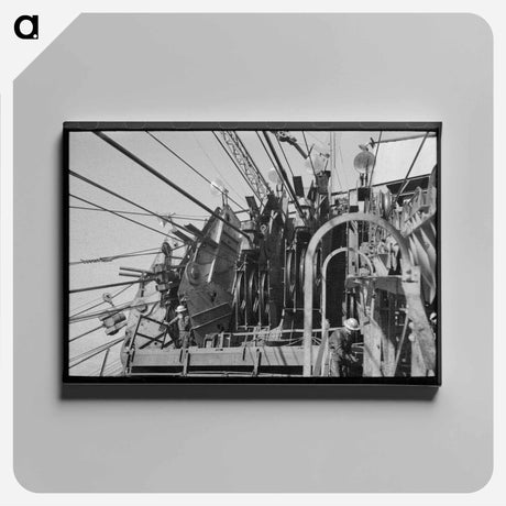 アートパネル-Shasta Dam Wheelhouse
 - ラッセル リー Canvas.