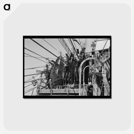 アートポストカード-Shasta Dam Wheelhouse
 - ラッセル リー Postcard.