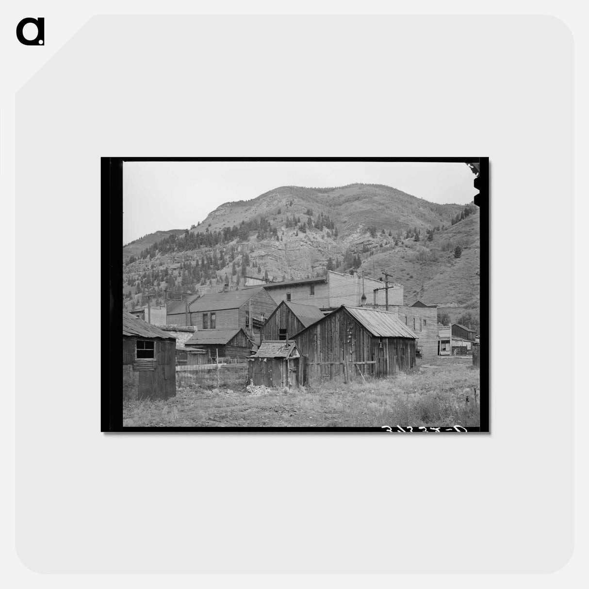 アートポストカード-Backyards in Telluride
 - ラッセル リー Postcard.