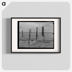 アートポスター-Fence Construction, Marfa
 - ラッセル リー Poster.