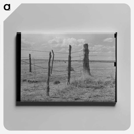 アートパネル-Fence Construction, Marfa
 - ラッセル リー Canvas.