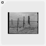 アートポストカード-Fence Construction, Marfa
 - ラッセル リー Postcard.