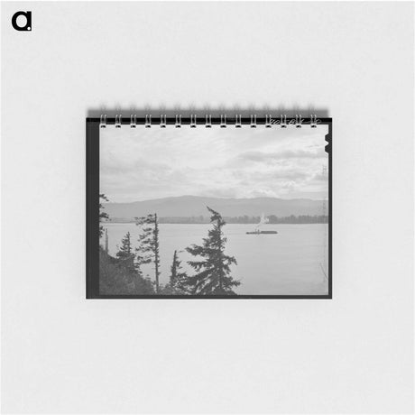 アートメモ帳-Barge on Columbia River
 - ラッセル リー Memo.
