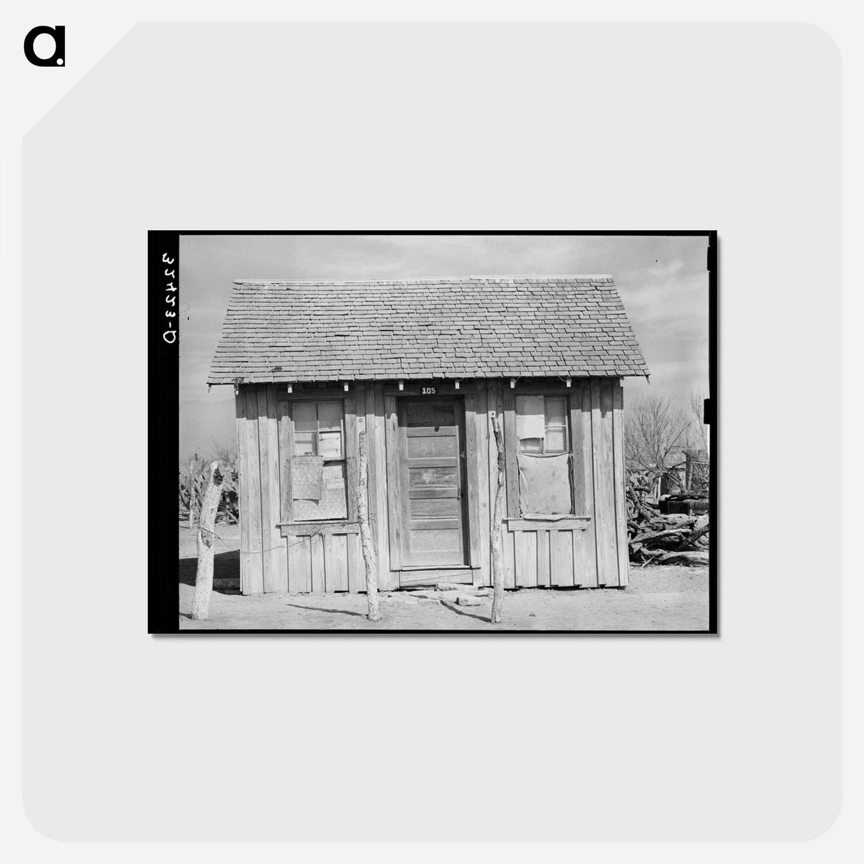 アートポストカード-Typical Mexican House
 - ラッセル リー Postcard.