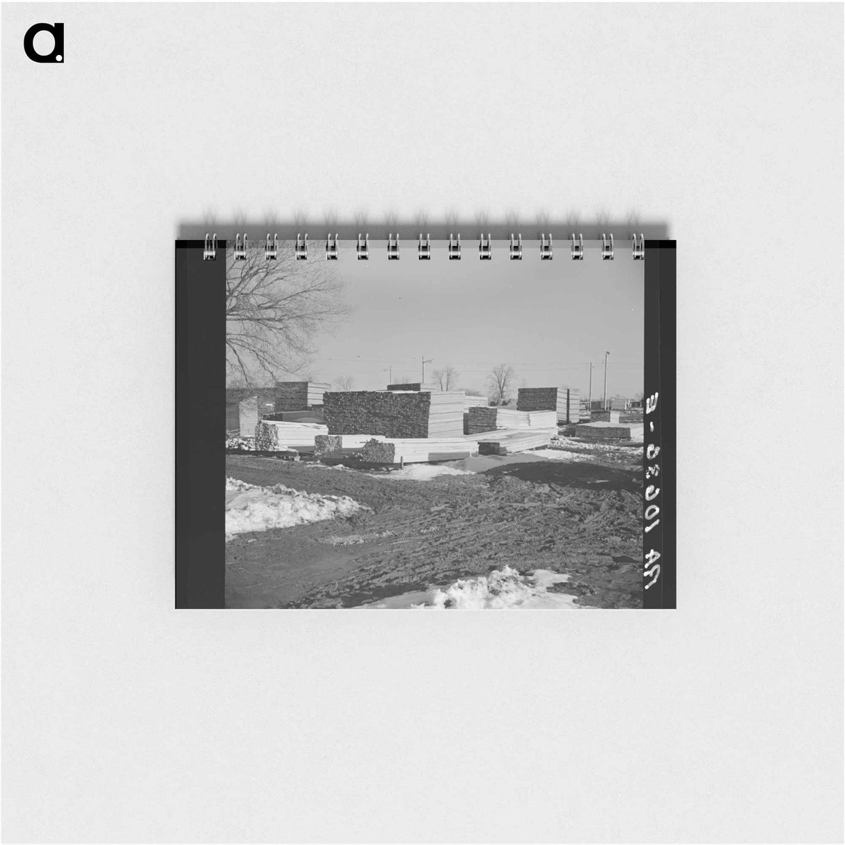 アートメモ帳-Greendale Lumber Piles
 - ラッセル リー Memo.
