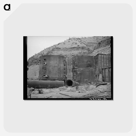 アートポストカード-Abandoned Gold Mill Boilers
 - ラッセル リー Postcard.
