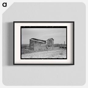 アートポスター-Old Henhouse and Privy
 - ラッセル リー Poster.