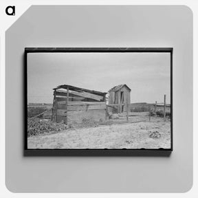 アートパネル-Old Henhouse and Privy
 - ラッセル リー Canvas.