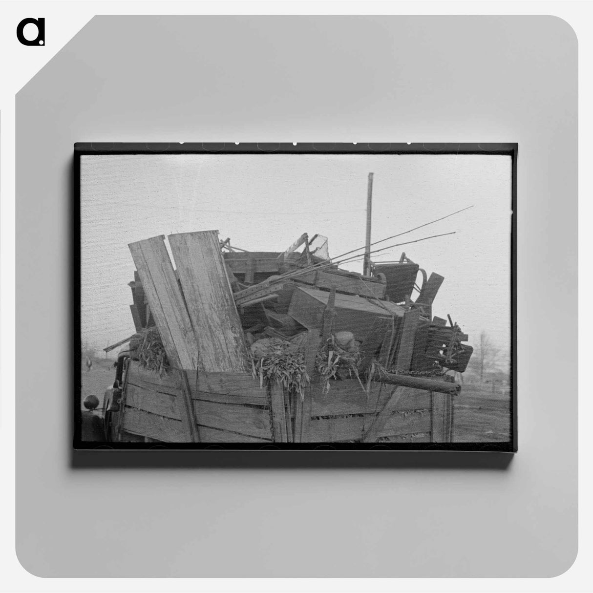 アートパネル-Moving Farmer's Belongings
 - ラッセル リー Canvas.