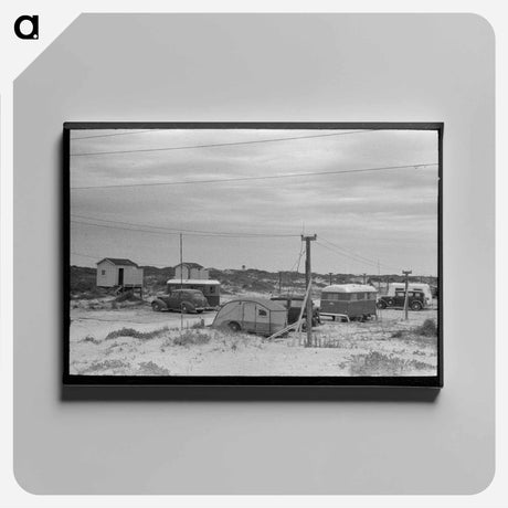アートパネル-Port Aransas Trailer Camp
 - ラッセル リー Canvas.