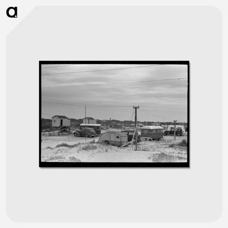 アートポストカード-Port Aransas Trailer Camp
 - ラッセル リー Postcard.