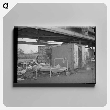 アートパネル-Shack Under the Bridge
 - ラッセル リー Canvas.
