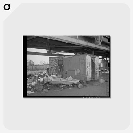 アートポストカード-Shack Under the Bridge
 - ラッセル リー Postcard.