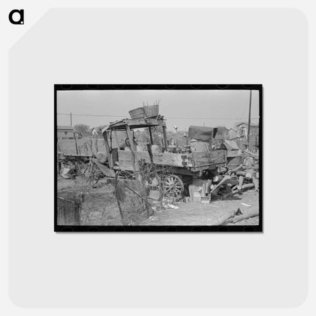 アートポストカード-Mexican Backyard, San Antonio
 - ラッセル リー Postcard.
