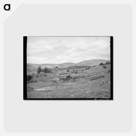 アートポストカード-Farmstead of Chamisal
 - ラッセル リー Postcard.