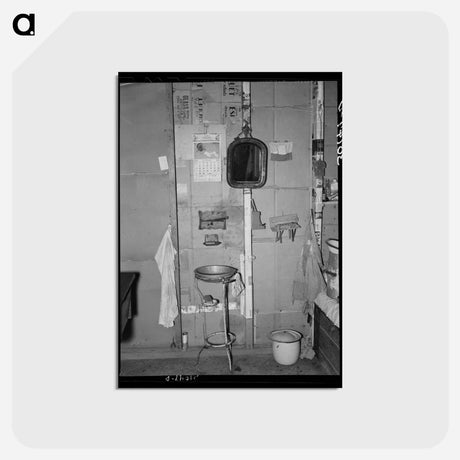 アートポストカード-Farmhouse Washing Facilities
 - ラッセル リー Postcard.