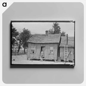 アートパネル-Sharecropper's Cabin, Southeast Missouri
 - ラッセル リー Canvas.