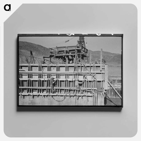 アートパネル-Concrete Forms at Shasta Dam
 - ラッセル リー Canvas.