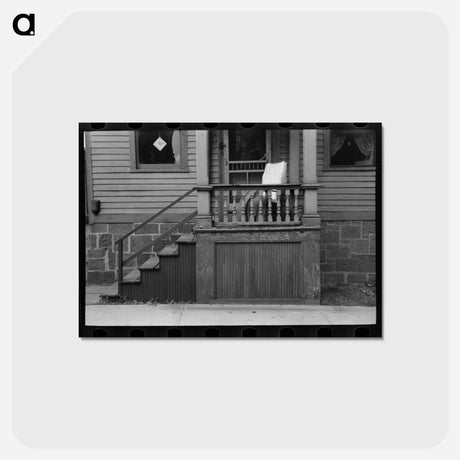 アートポストカード-Entrance to House, Meriden
 - ラッセル リー Postcard.