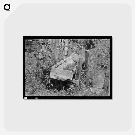 アートポストカード-Watering Trough, Sallisaw
 - ラッセル リー Postcard.