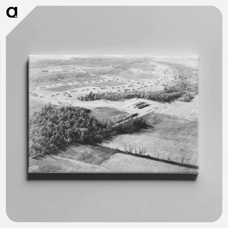 アートパネル-Jersey Homesteads Air View
 - ラッセル リー Canvas.