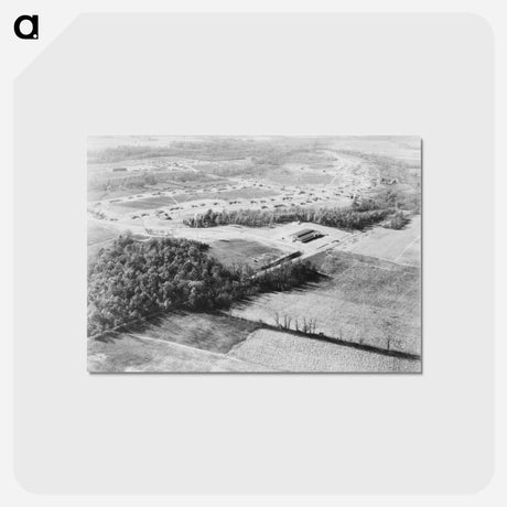 アートポストカード-Jersey Homesteads Air View
 - ラッセル リー Postcard.
