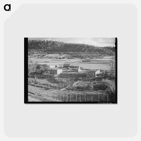 アートポストカード-Llano de San Juan Farmstead
 - ラッセル リー Postcard.