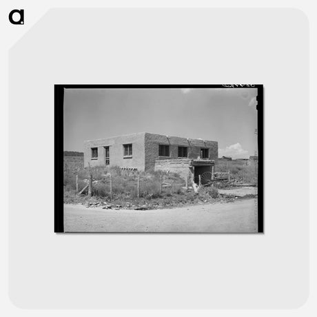 アートポストカード-Chamisal Adobe House
 - ラッセル リー Postcard.
