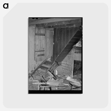 アートポストカード-Abandoned Farmhouse Interior
 - ラッセル リー Postcard.