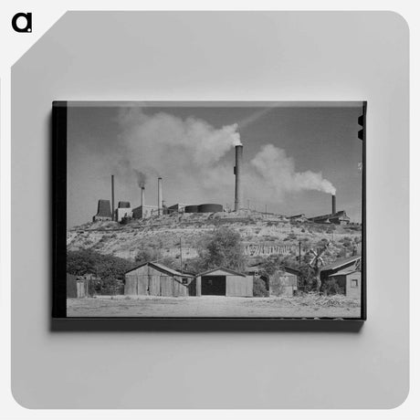 アートパネル-Copper Smelter, Miami, Arizona
 - ラッセル リー Canvas.